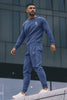 Men's Micro Fleece Track Suit - 02 Pcs In Graphic Sublimation Design , Grey