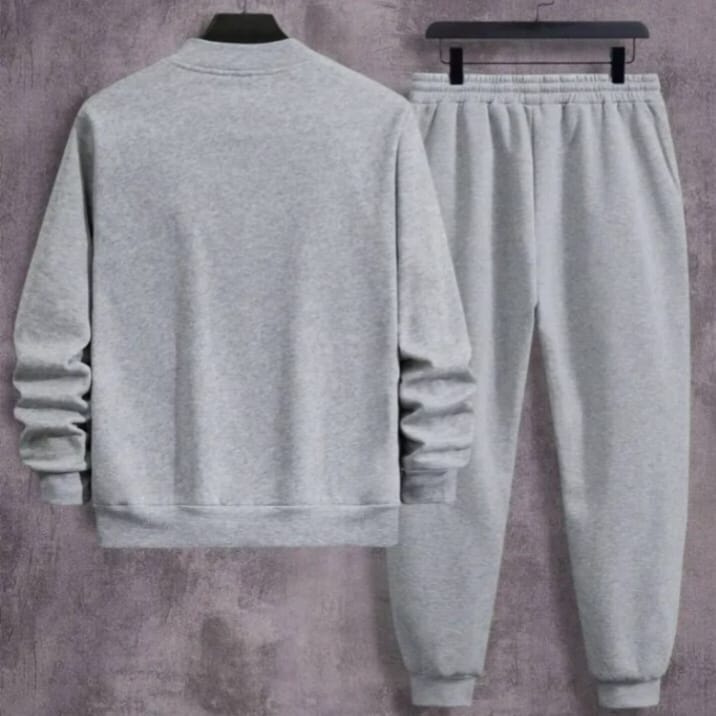 2 Pcs Sweat Shirt Track Suit For Men's Winter Collection