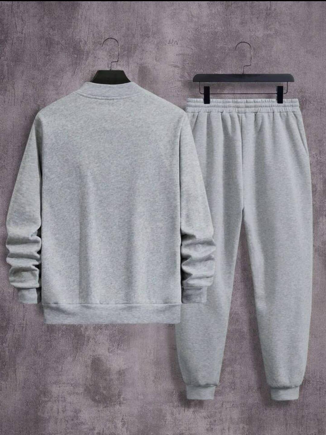 2 pc Fleece Zipper track Suit